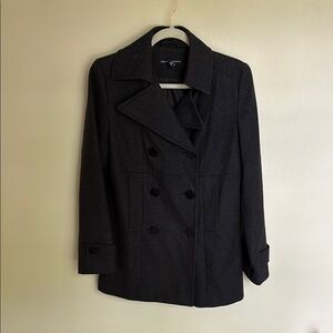 New York & Company black double-breasted peacoat in great condition!